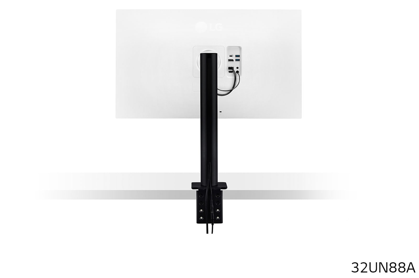 LG 31,5" UHD 4K Ergo IPS-monitor met USB Type-C™, 32UN88A-W