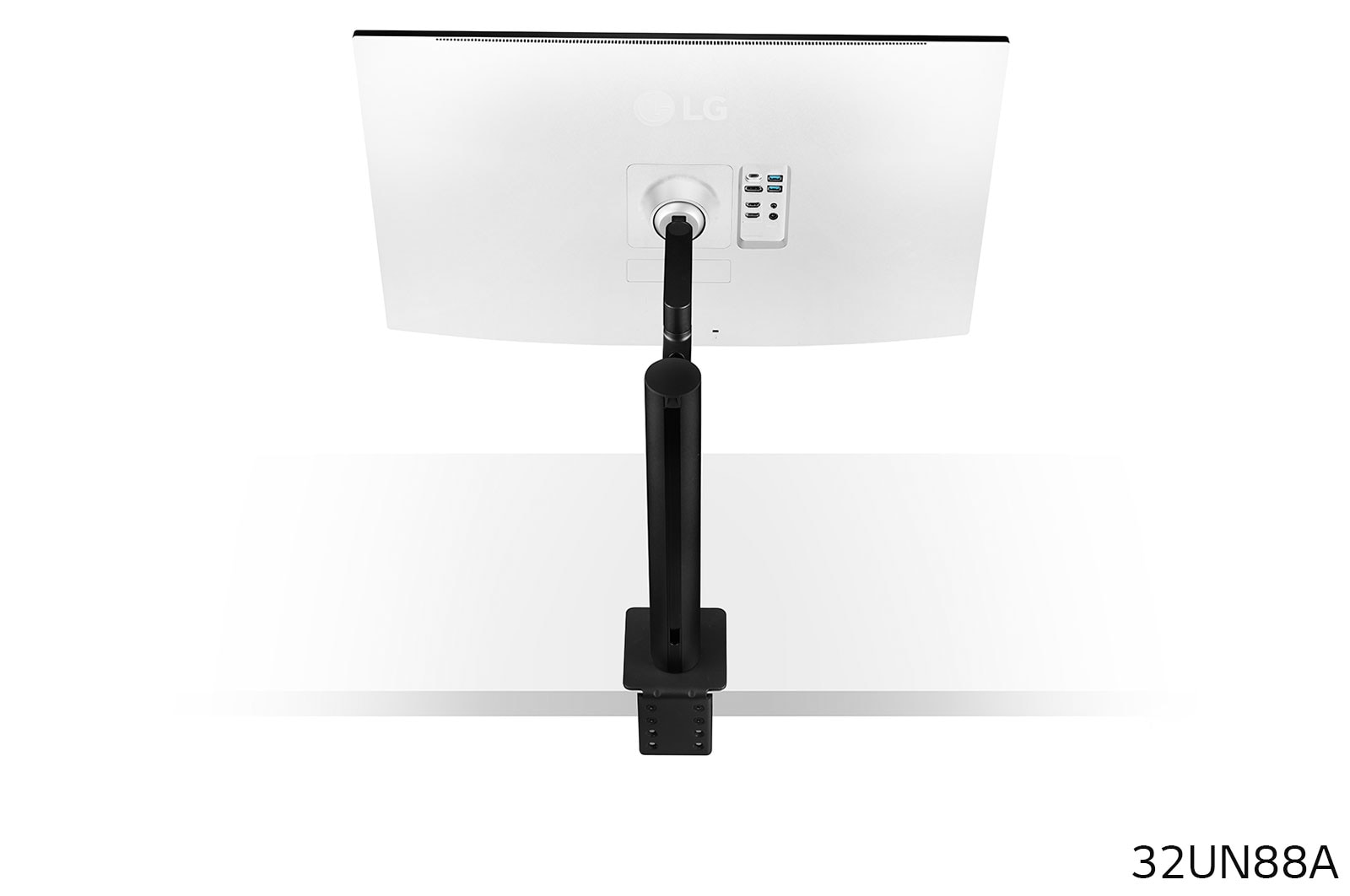 LG 31,5" UHD 4K Ergo IPS-monitor met USB Type-C™, 32UN88A-W