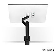 LG 31,5" UHD 4K Ergo IPS-monitor met USB Type-C™, 32UN88A-W