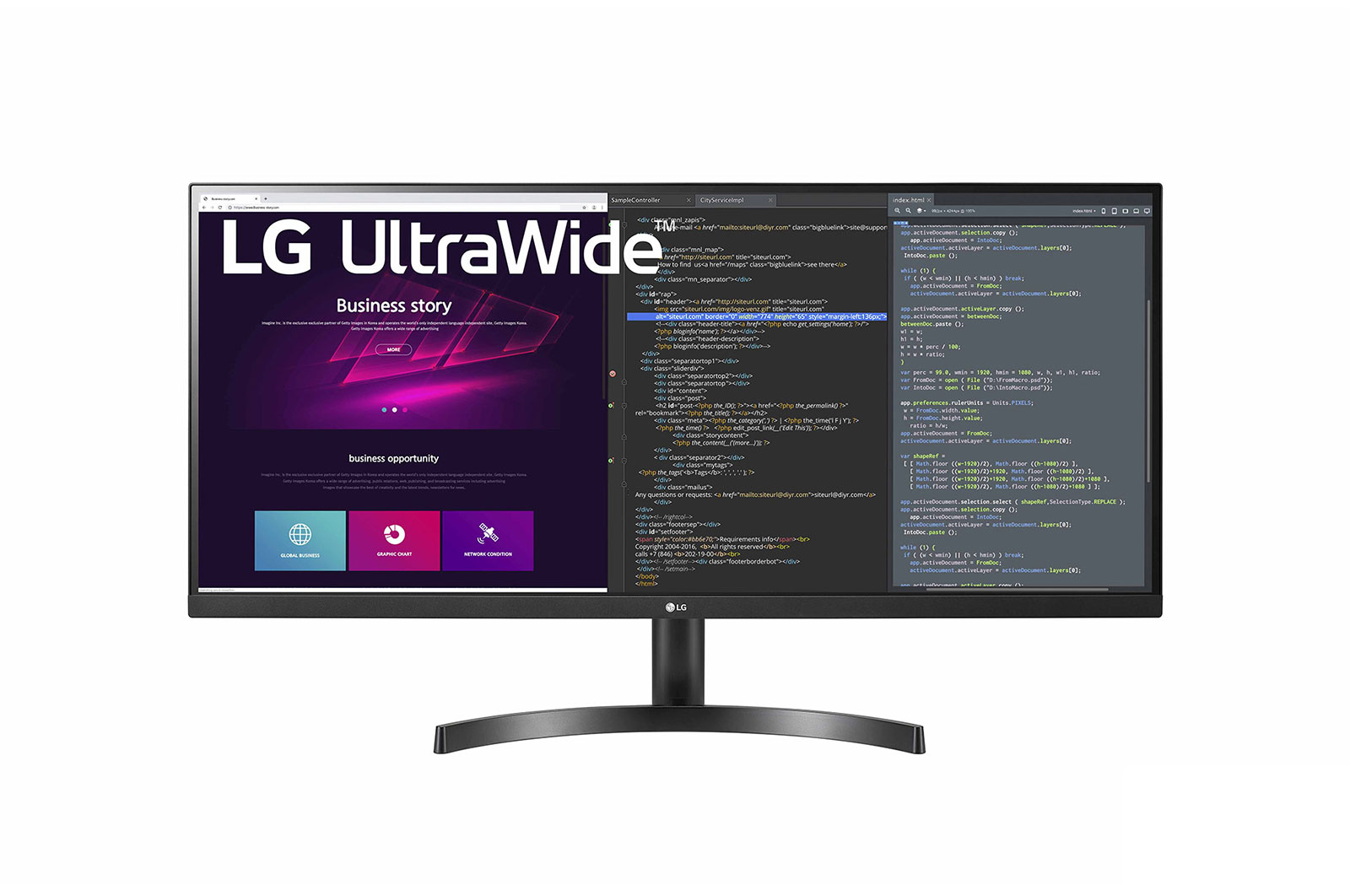 LG 34" UltraWide™ QHD HDR IPS-monitor, 34WN700-B