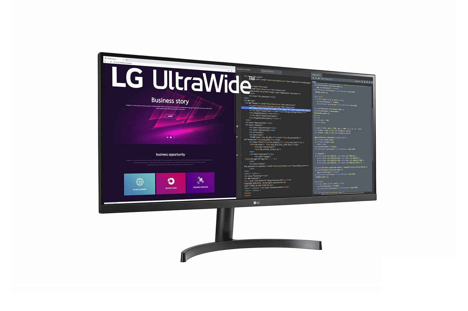 LG 34" UltraWide™ QHD HDR IPS-monitor, 34WN700-B