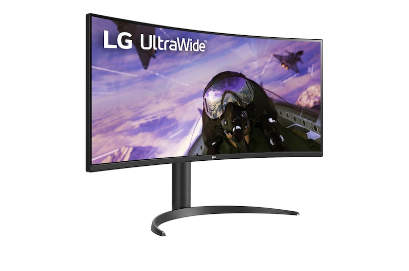 LG 34" 21:9 Curved UltraWide™ QHD (3440 x 1440) monitor, 34WP65C-B