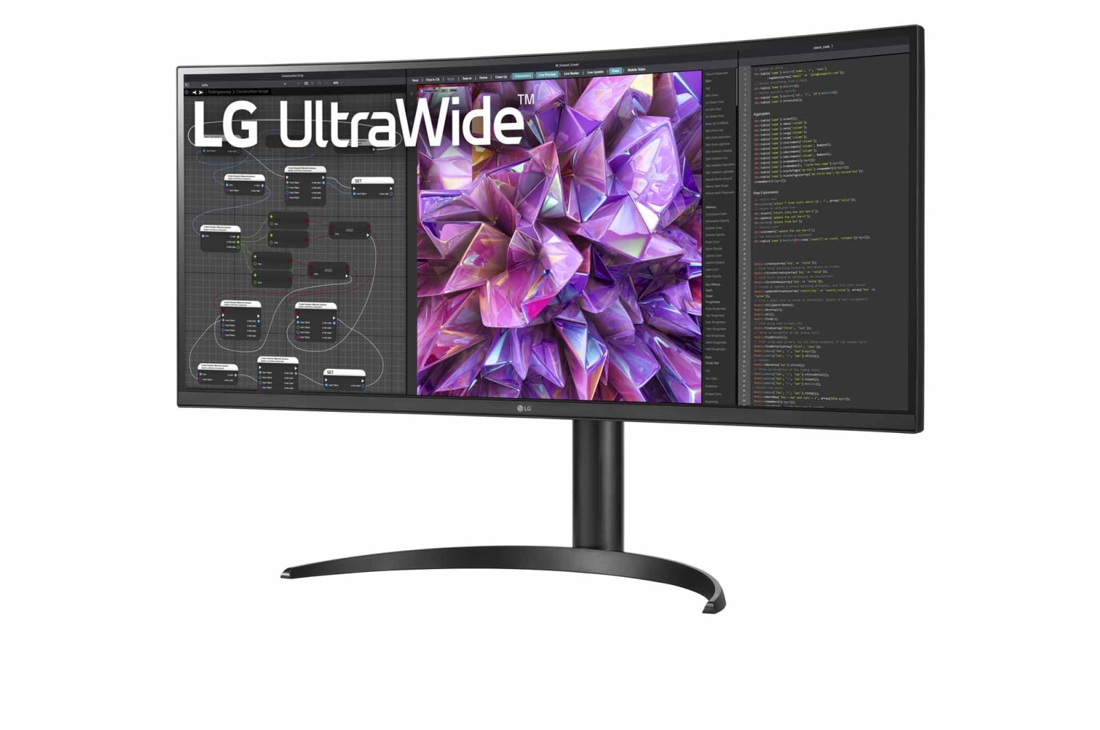 LG 34" LG UltraWide™ Curved QHD monitor, 34WQ73A-B