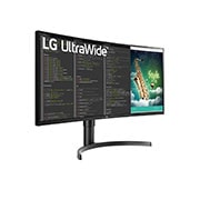 LG 35" UltraWide™ QHD HDR VA curved monitor, 35WN75C-B