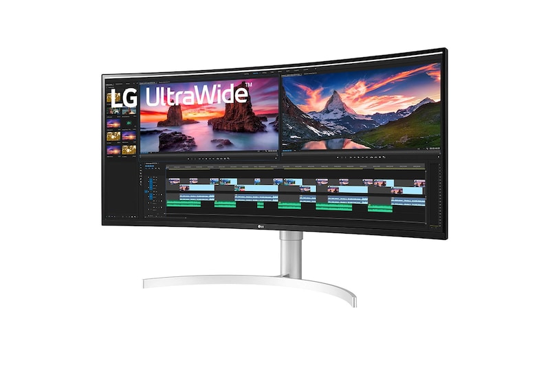 LG 38" UltraWide™ QHD+ IPS curved monitor, 38WN95C-W
