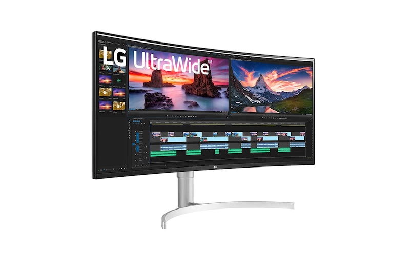 LG 38" UltraWide™ QHD+ IPS curved monitor, 38WN95C-W