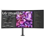 LG 37,5" 21:9 Curved UltraWide™ QHD+ (3840 x 1600) Monitor Ergo, 38WQ88C-W