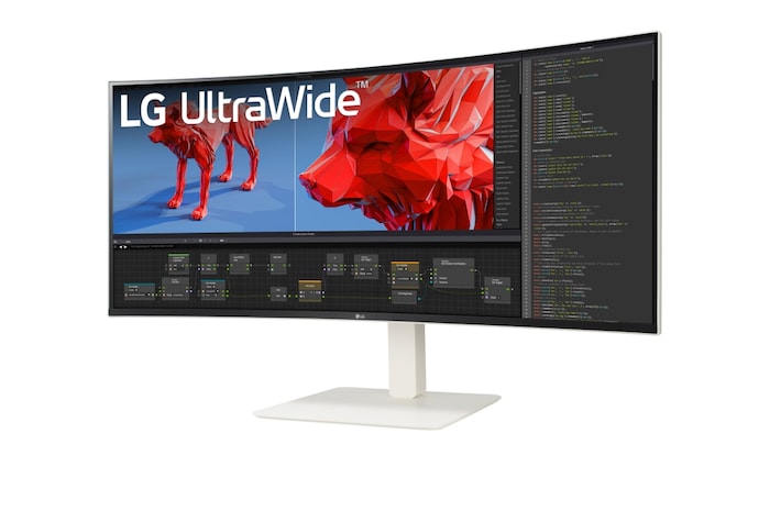 LG 38" LG UltraWide™ QHD+ Curved Monitor, 38WR85QC-W