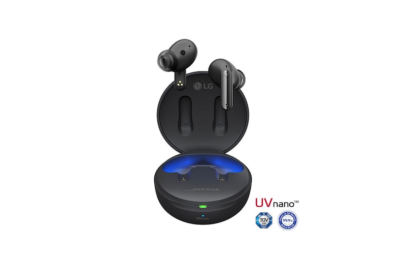 LG TONE Free DFP8 – Verbeterde Active Noise Cancellation Volledig Draadloos Bluetooth UVnano Oordopjes, TONE-DFP8