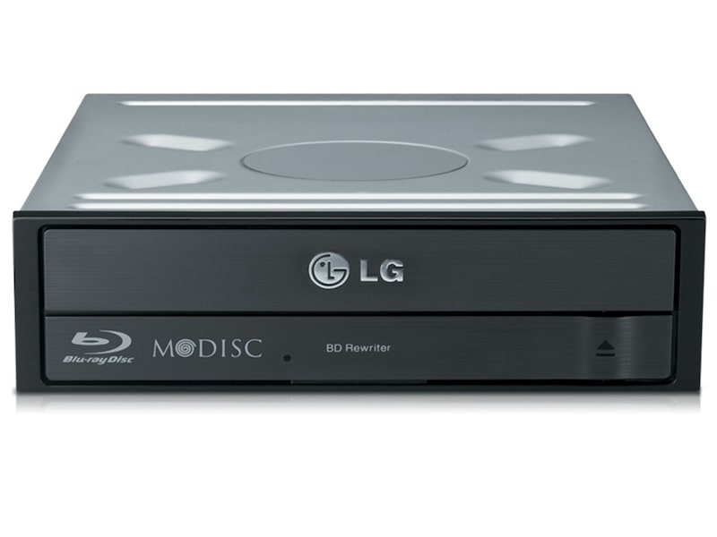Vooraanzicht van Blu-ray & DVD 16x Super Multi Re-writer | Windows 10 Compatible | Silent / Jamless Play | SATA Interface | M Disc BH16NS55