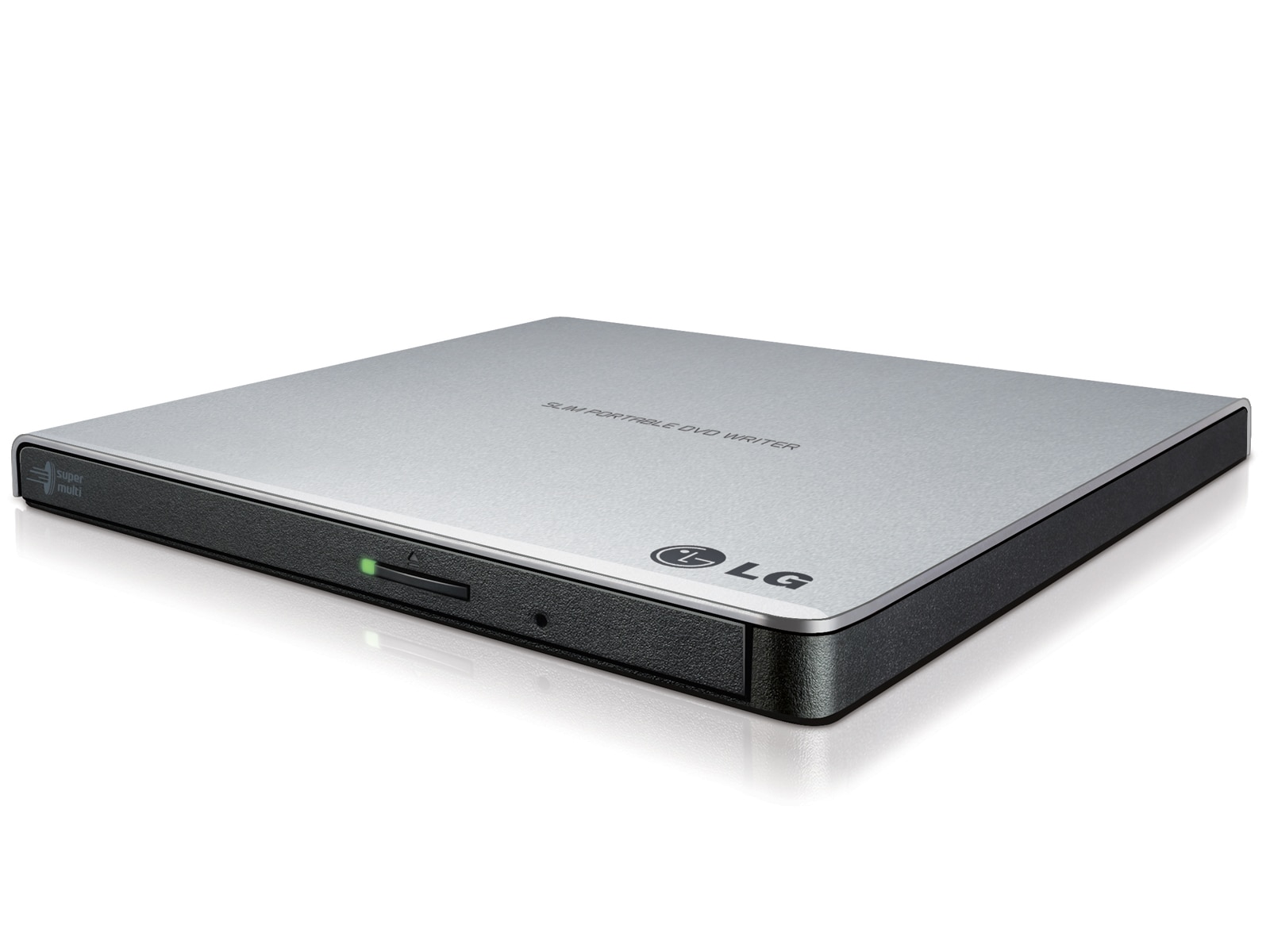 LG Slanke Externe Super-Multi DVD Drive | Mac en Windows 10 Compatible | Silent / Jamless Play | TV Connectie | M Disc, GP57ES40