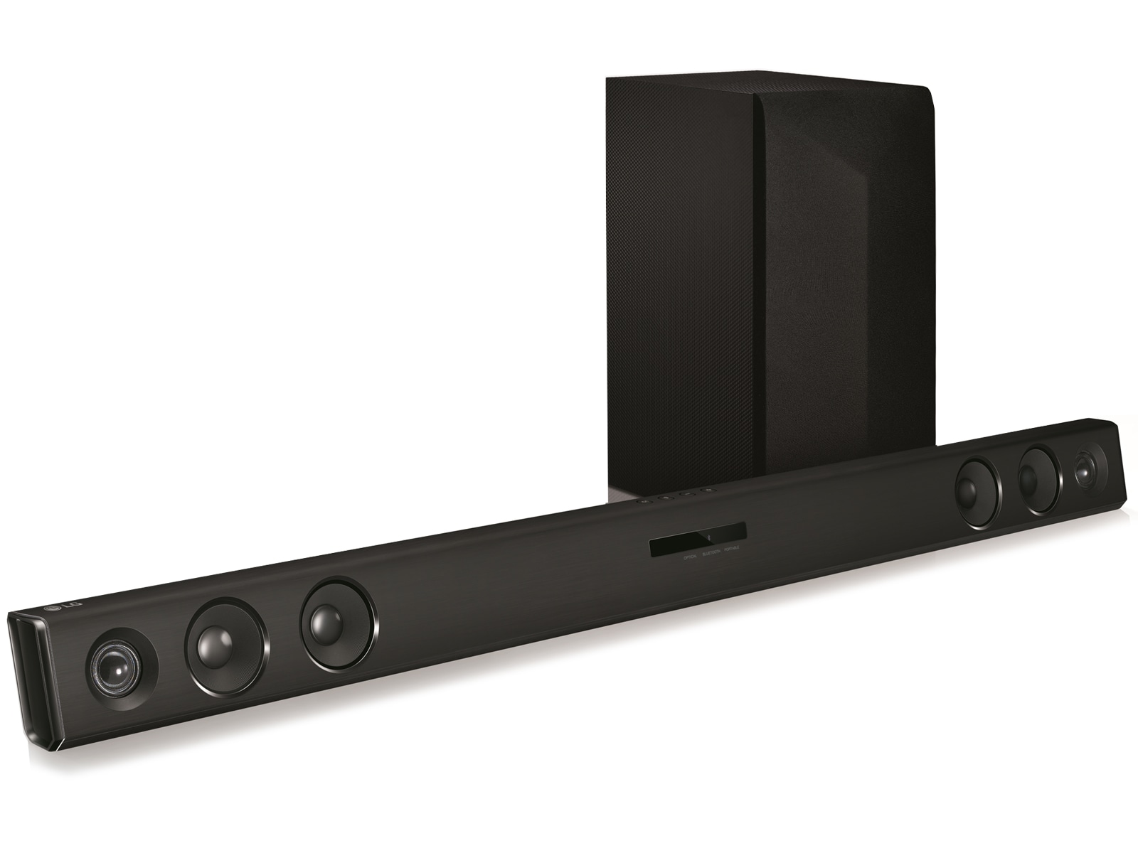 LG LAS453B Soundbar | 2.1ch | 200W Audio | 100W Vermogen | TV Sound Sync | Bluetooth, LAS453B