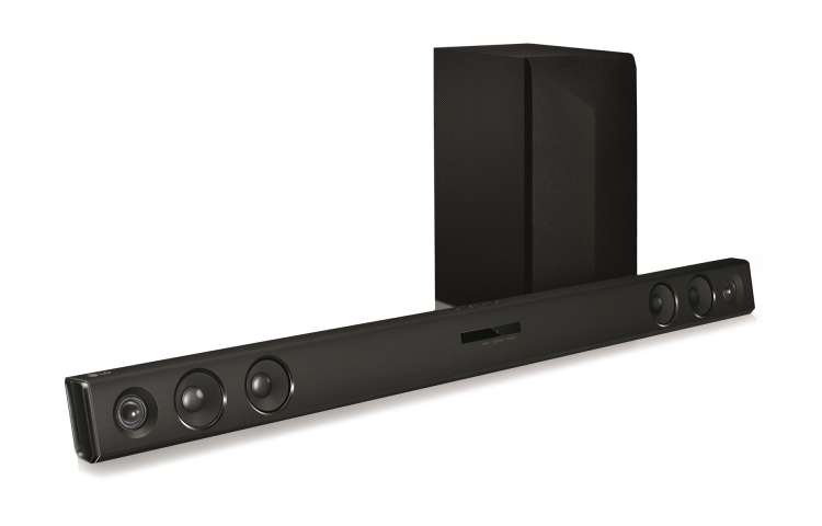 LG LAS453B Soundbar | 2.1ch | 200W Audio | 100W Vermogen | TV Sound Sync | Bluetooth, LAS453B