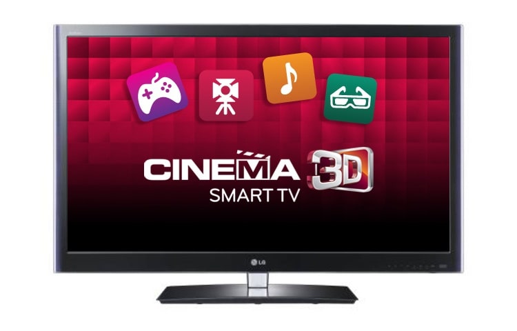 LG 32" Full HD Cinema 3D LED-tv met Smart TV, TruMotion 100Hz, 2D naar 3D converter, Picture Wizard II, DLNA en Wi-Fi, 32LW5500