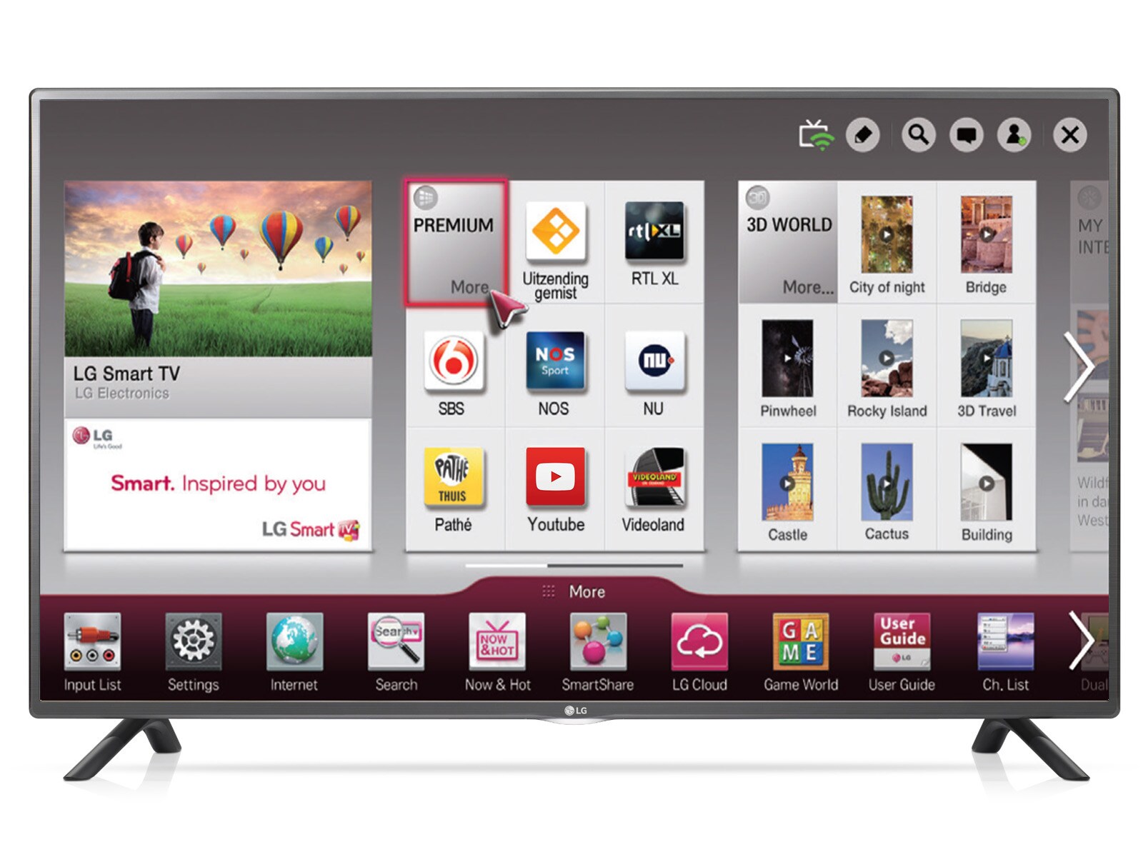 LG 42" | De LG Smart TV Netcast biedt slimme features in combinatie met hoogwaardig beeldkwaliteit, 42LF580V