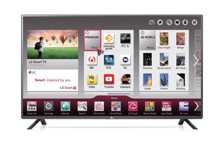 LG 42" | De LG Smart TV Netcast biedt slimme features in combinatie met hoogwaardig beeldkwaliteit, 42LF580V