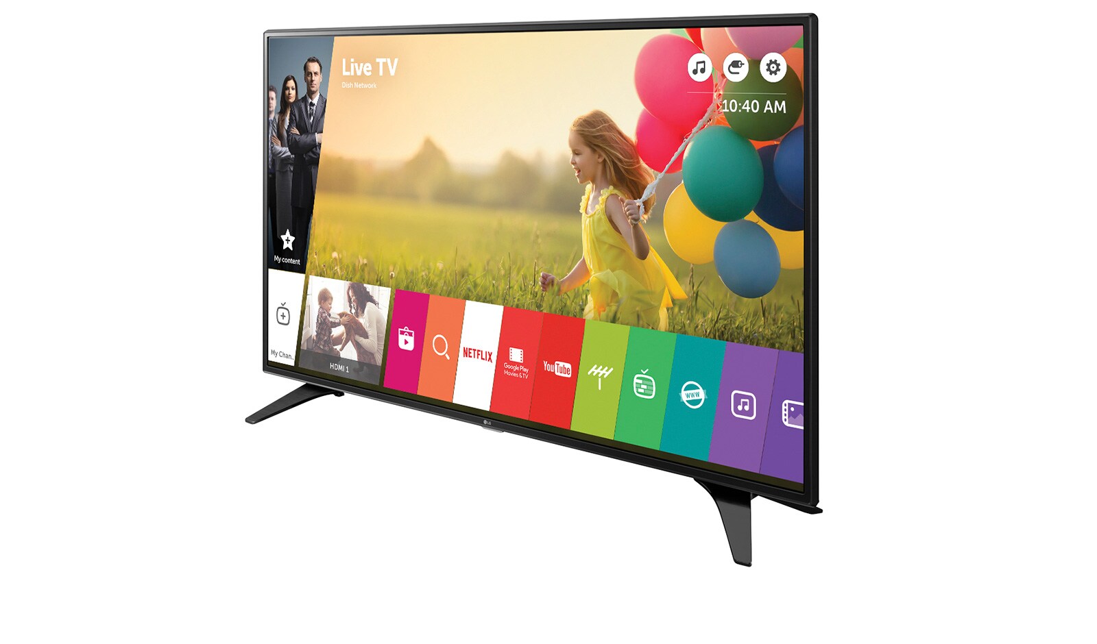 LG 43" (108 cm) | LG Full HD LED TV | webOS 3.0 Smart TV | Virtual Surround Plus | Clear Voice, 43LH604V