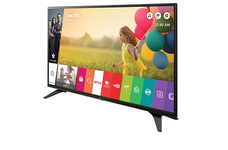 LG 43" (108 cm) | LG Full HD LED TV | webOS 3.0 Smart TV | Virtual Surround Plus | Clear Voice, 43LH604V
