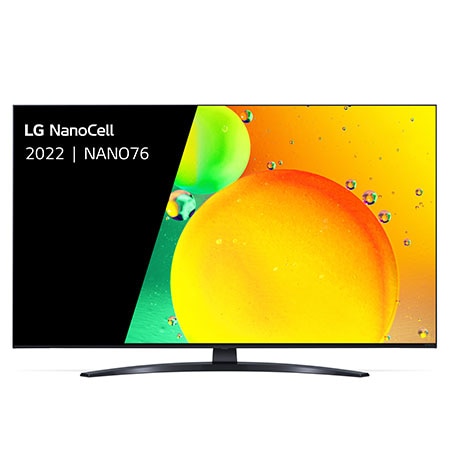 Vooraanzicht van de LG NanoCell TV