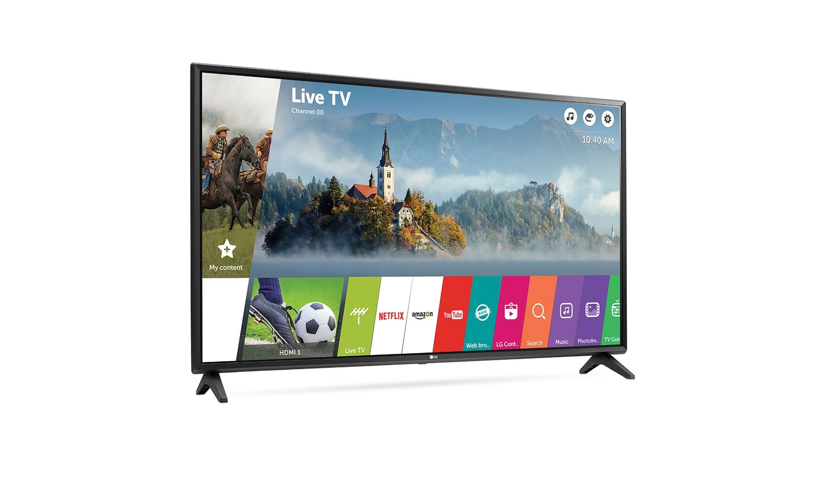 LG 49" (124 cm) | LG Full HD LED TV | webOS 3.5 Smart TV | Virtual Surround Plus | Clear Voice, 49LJ594V