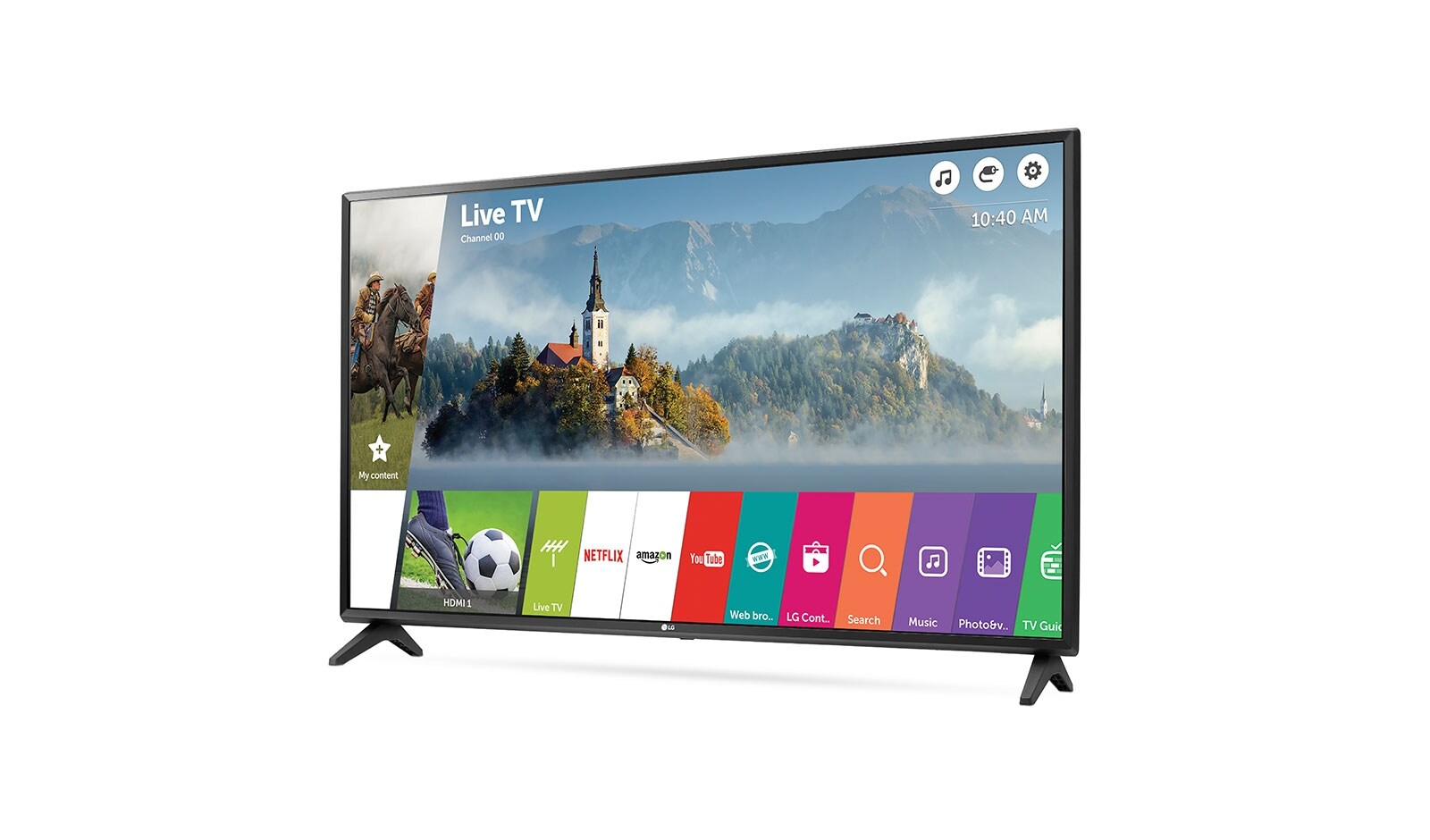 LG 49" (124 cm) | LG Full HD LED TV | webOS 3.5 Smart TV | Virtual Surround Plus | Clear Voice, 49LJ594V