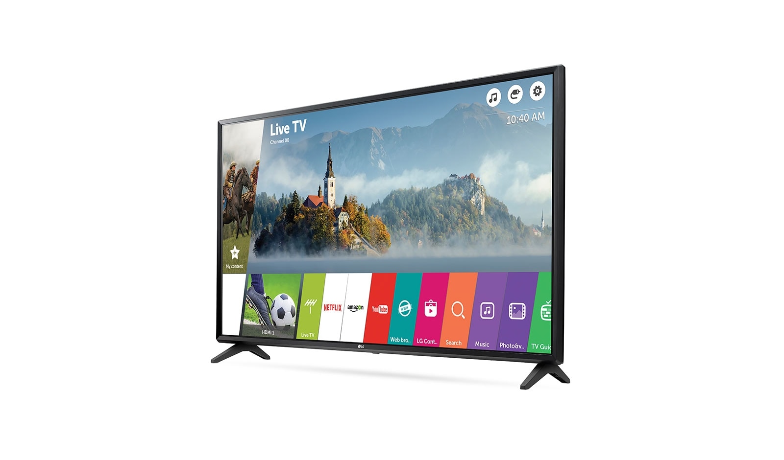 LG 49" (124 cm) | LG Full HD LED TV | webOS 3.5 Smart TV | Virtual Surround Plus | Clear Voice, 49LJ594V