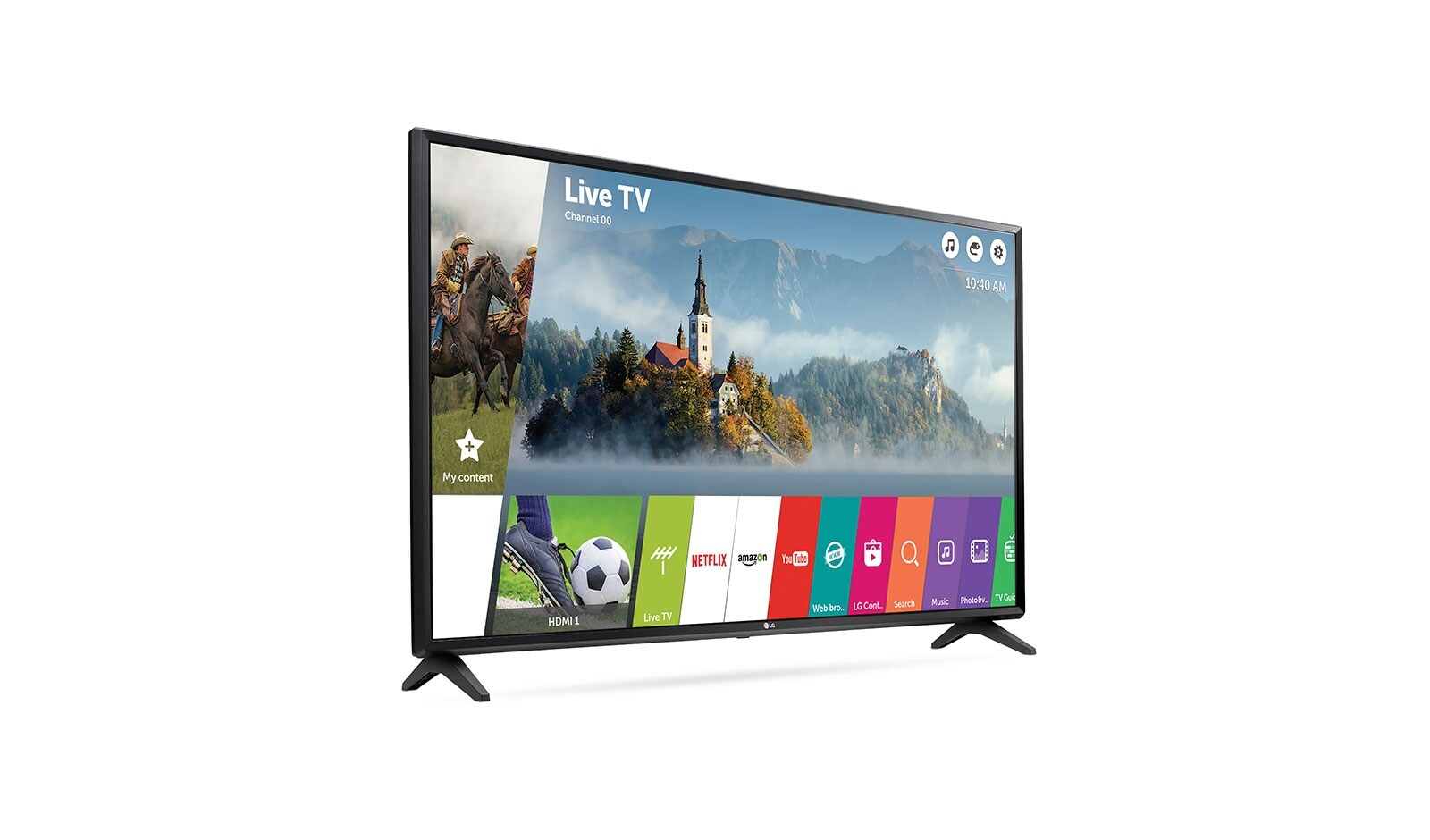 LG 49" (124 cm) | LG Full HD LED TV | webOS 3.5 Smart TV | Virtual Surround Plus | Clear Voice, 49LJ594V