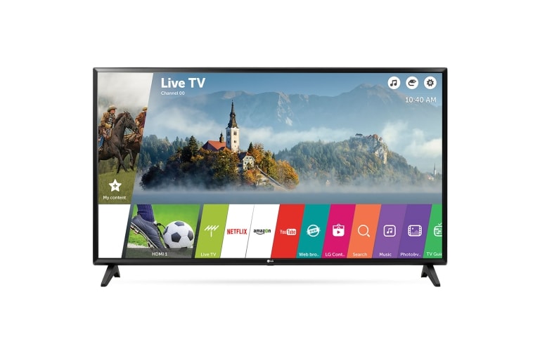 LG 49" (124 cm) | LG Full HD LED TV | webOS 3.5 Smart TV | Virtual Surround Plus | Clear Voice, 49LJ594V