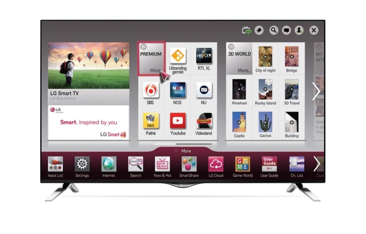 LG 49" Ultra HD Netcast Smart TV | Ervaar nu de ultrascherpe en levensechte beelden van LG Ultra HDTV!, 49UF695V