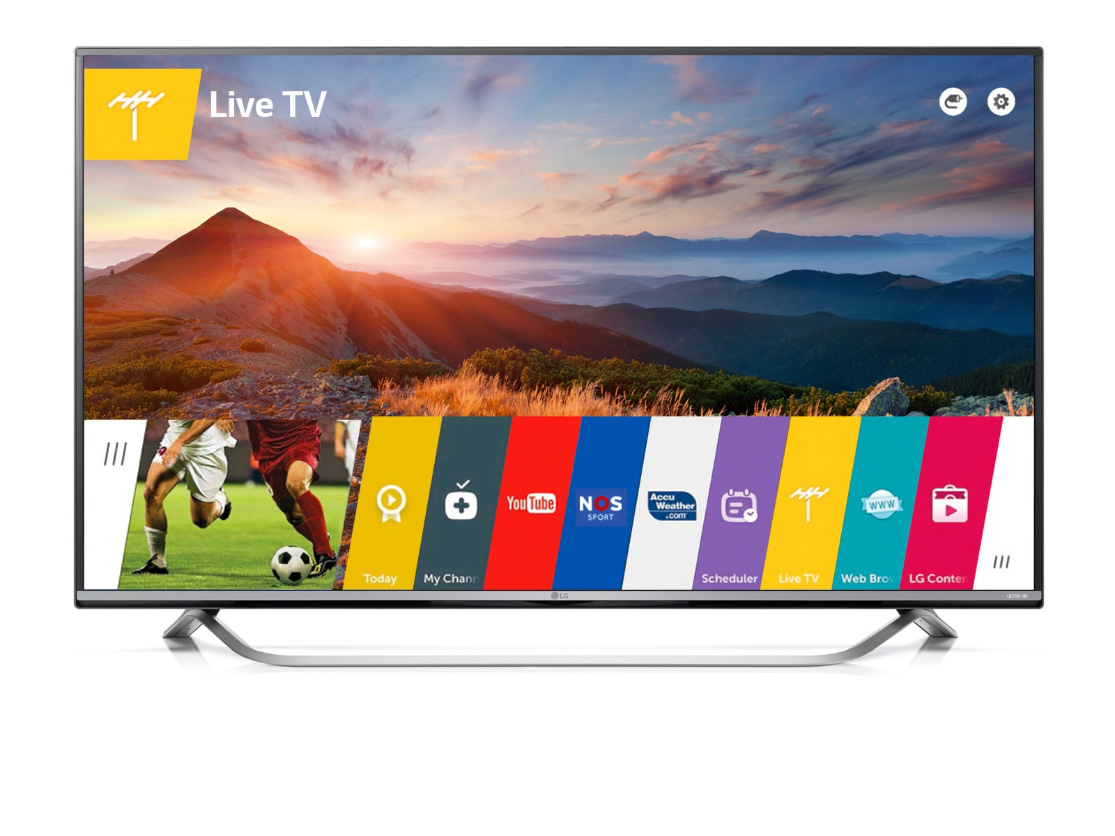 LG 49" Ultra HD webOS 2.0 Smart TV | Ervaar nu de ultrascherpe en levensechte beelden van LG Ultra HDTV!, 49UF800V