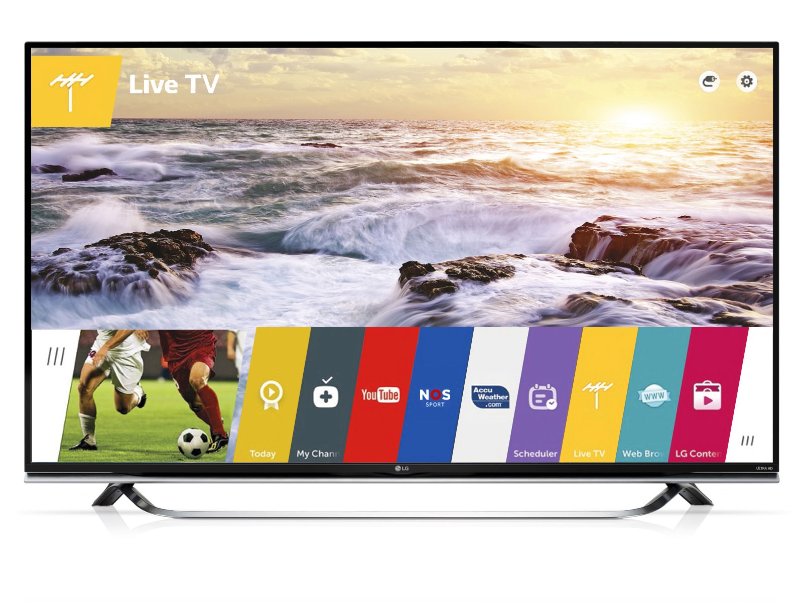 LG 49" Ultra HD webOS 2.0 Smart TV | Ervaar nu de ultrascherpe en levensechte beelden van LG Ultra HDTV!, 49UF850V