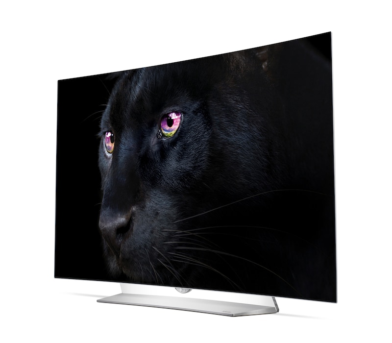 LG 55" (139 cm) | OLED Ultra HD TV | Curved Design | Oneindig Contrast | Absolute Motion Clarity | Perfecte Kijkhoek | OLED Panel | WebOS Smart TV 2.0, 55EG920V