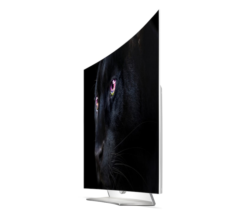 LG 55" (139 cm) | OLED Ultra HD TV | Curved Design | Oneindig Contrast | Absolute Motion Clarity | Perfecte Kijkhoek | OLED Panel | WebOS Smart TV 2.0, 55EG920V