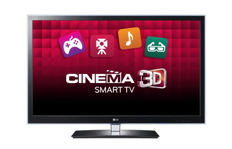 LG 55" Full HD Cinema 3D LED-tv met Smart TV, TruMotion 200Hz, 2D naar 3D converter, Picture Wizard II, DLNA en Wi-Fi Ready, 55LW650S