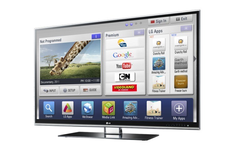 LG 55" Nano Full LED Cinema 3D TV met Smart TV, TruMotion 400Hz, Dual Play met ingebouwde Wi-Fi en inclusief Magic Motion Remote Control, 55LW980S