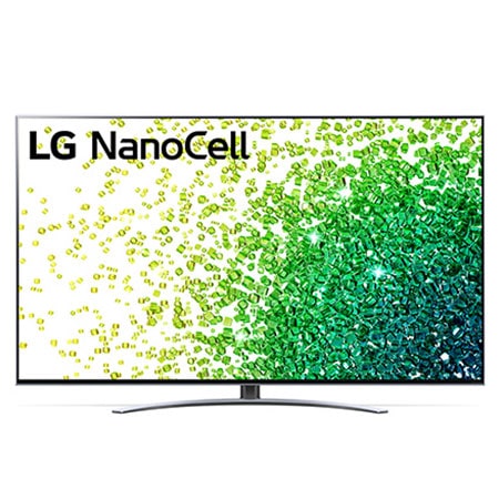 Vooraanzicht van de LG NanoCell TV