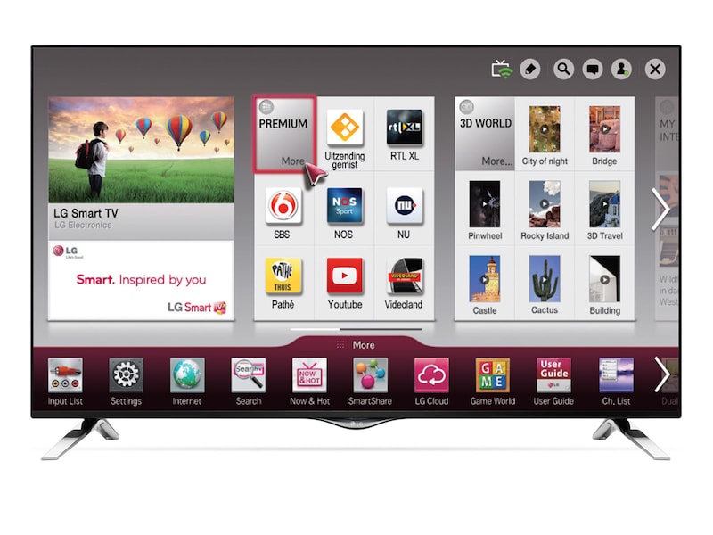 LG 55" Ultra HD Netcast Smart TV | Ervaar nu de ultrascherpe en levensechte beelden van LG Ultra HDTV!, 55UF695V
