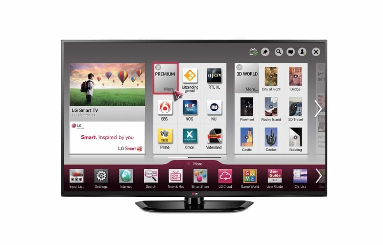 LG 60" | PENTOUCH | FULL HD | SMART TV | 3D | 600 HZ | WIFI READY, 60PH6608