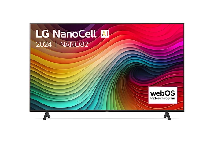 LG 65 Inch LG NanoCell AI NANO82 4K Smart TV 2024, 65NANO82T6B
