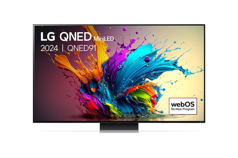 LG 65 Inch LG QNED MiniLED QNED91 4K Smart TV 2024, 65QNED91T6A
