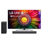 LG UHD UR81 65 inch 4K Smart TV & DS60Q soundbar, 65UR81006LJ.DS60Q