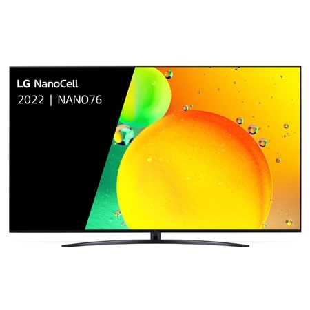 Vooraanzicht van de LG NanoCell TV