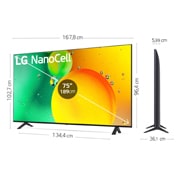 LG NanoCell 75" TV , 75NANO756QA