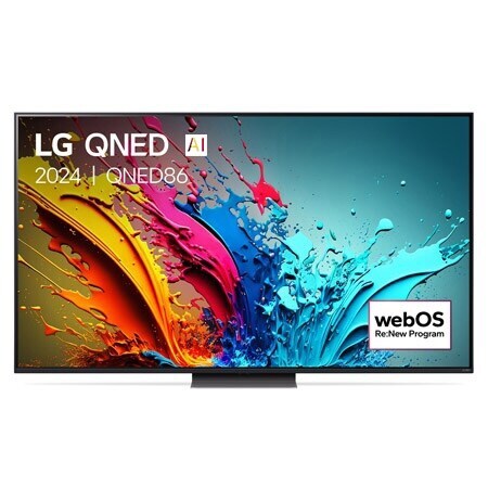 LG QNED86 AI 4K Smart TV 2024, 86 inch 86QNED86T6A met Alpha 8 AI-processor 4K en WebOS