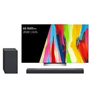 LG OLED evo C2 55 inch 4K Smart TV & DSC9S soundbar, OLED55C25LB.DSC9S