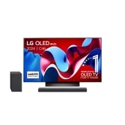 LG 55 Inch LG OLED evo C4 4K Smart TV OLED55C4 & DSC9S 3.1.3 channel Soundbar, OLED55C46LA.DSC9S