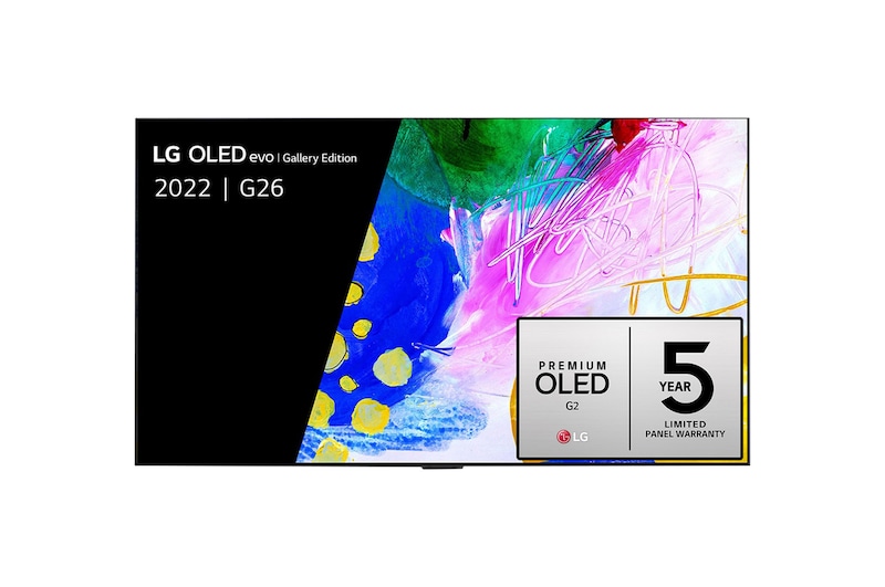 LG 55" G2 OLED evo Gallery Edition, OLED55G26LA