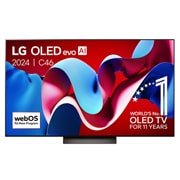 LG 65 Inch LG OLED evo AI C4 4K Smart TV 2024, OLED65C46LA