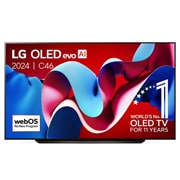 LG 83 inch LG OLED evo AI C4 4K Smart TV 2024 , OLED83C46LA