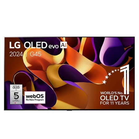 LG OLED evo G4 AI 4K Smart TV 2024, 97 inch OLED97G45LW met Alpha 11 AI-processor 4K en WebOS